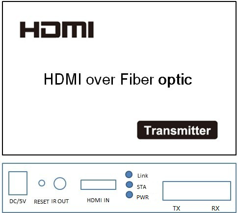 IR 통제를 가진 자동적인 조정 HDMI 광섬유 증량제 FC 20km