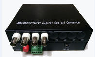 섬유 광학적인 4ch 720P HD TVI/CVI/AHD 전송기 수신기 산업 급료