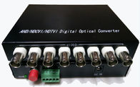 1080P HD TVI/CVI/AHD 전송기 수신기, BNC 디지털 방식으로 영상 변환기에 광섬유
